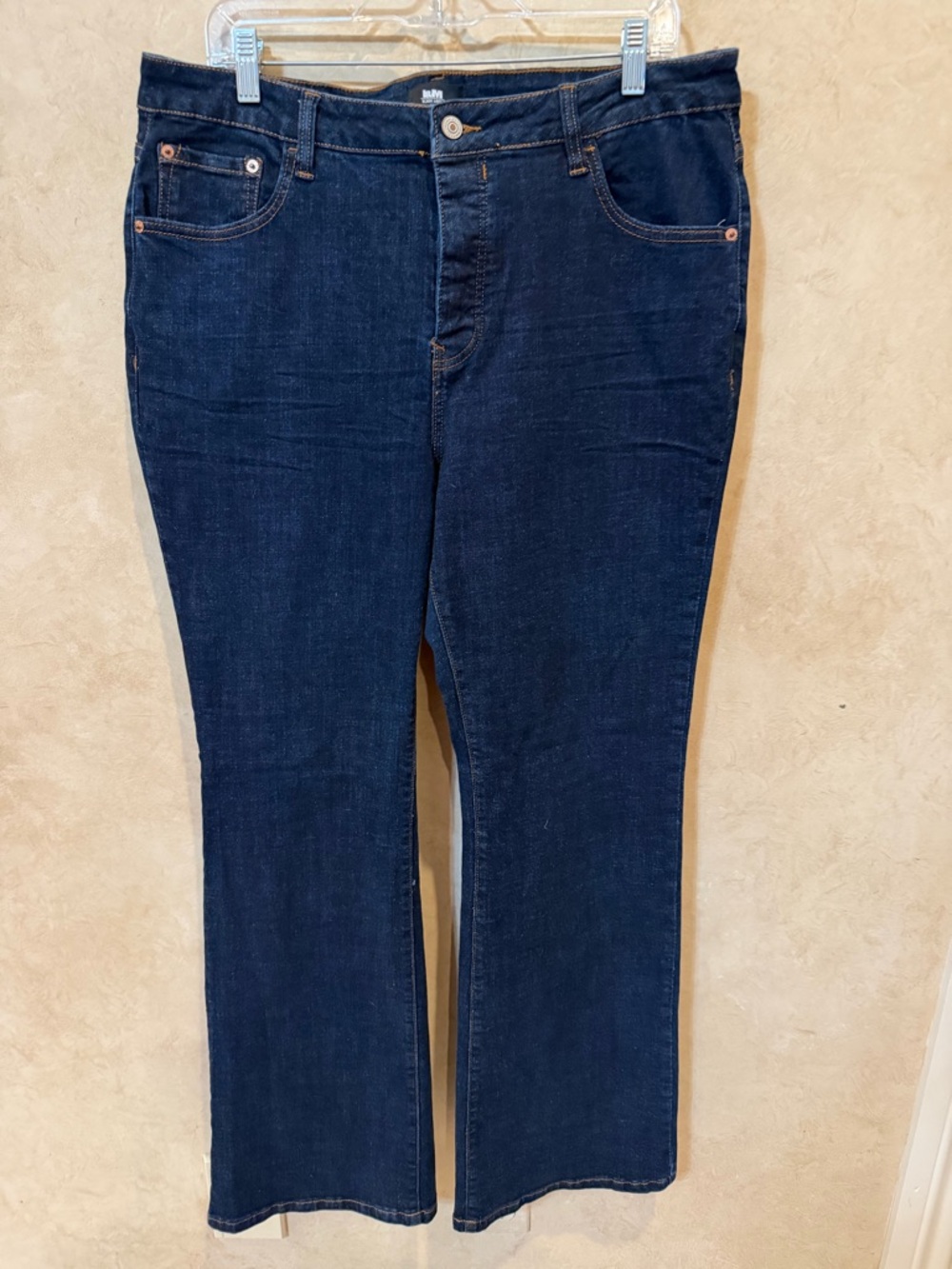Black Label l&M structured Dark Blue Bootcut Jeans never worn size 16 plus